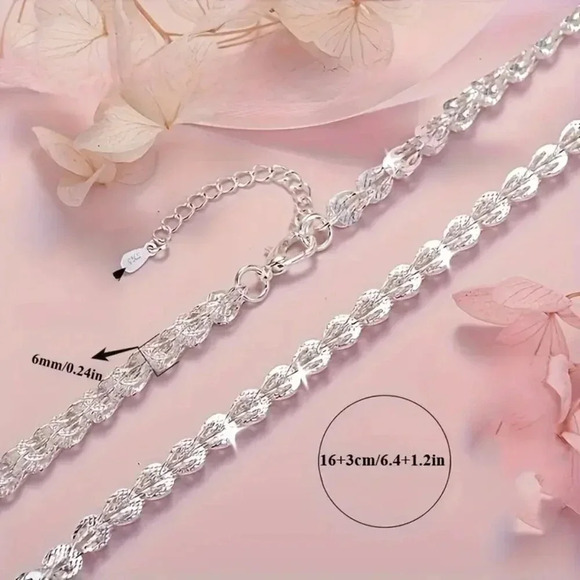 NIP - Sterling Silver Phoenix Tail Bracelet Chain - Picture 2 of 5